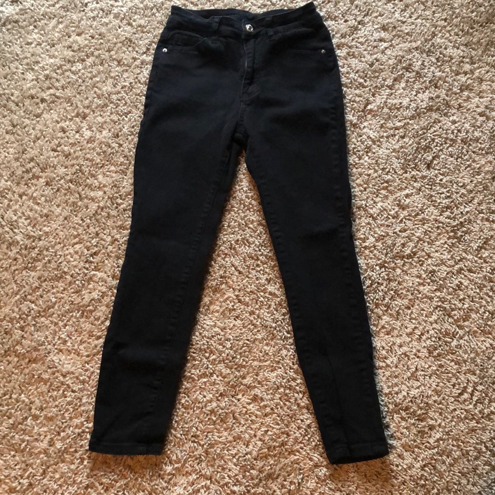 SHEIN Black High rise Skinny Jeans